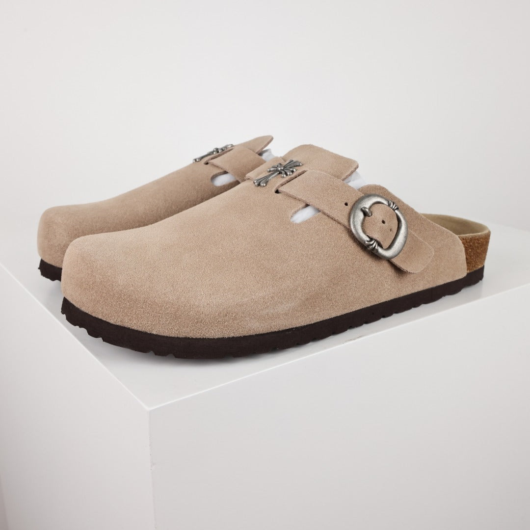 Birkenstock Chrome Hearts x Closed-Toe Mules - Style 215597673 - view 2