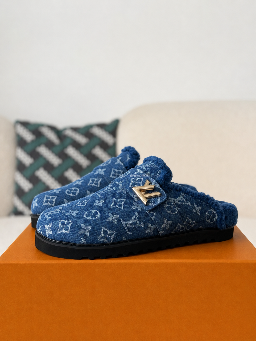 Louis Vuitton Easy Mule Sandals Blue - product image 3