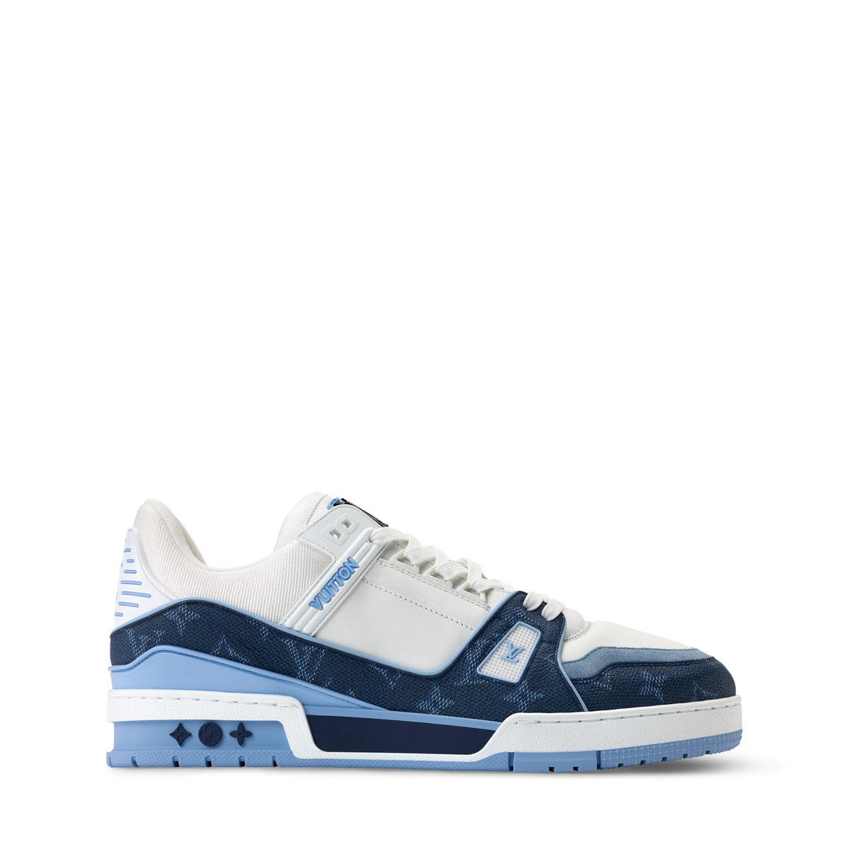 Louis Vuitton Trainer Navy Blue Monogram Leather Sneaker - product image 4
