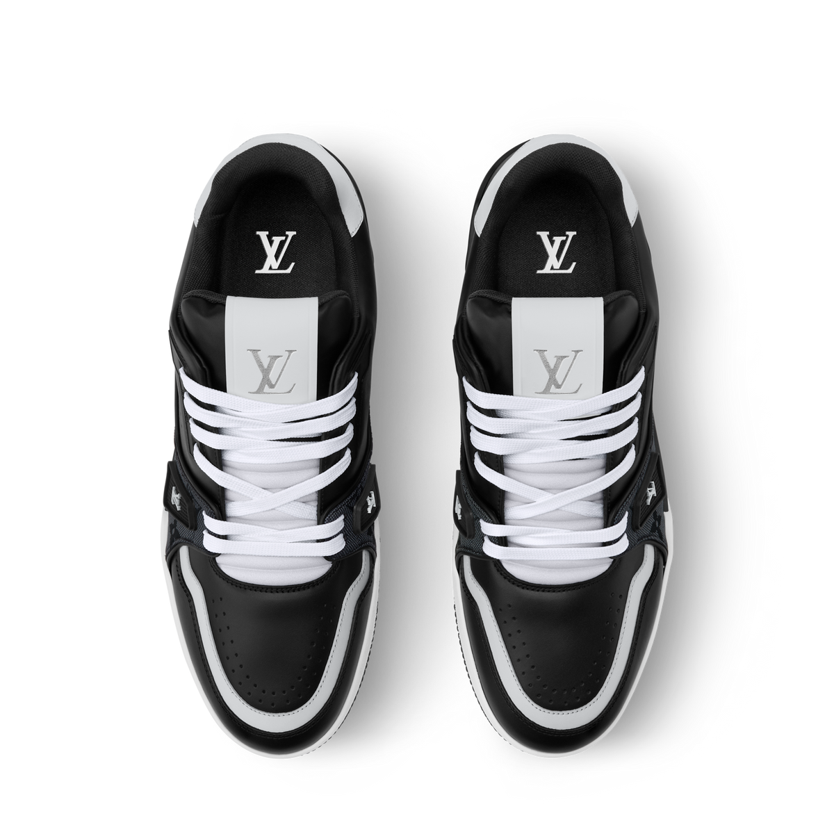 Louis Vuitton Trainer Black Monogram Leather Sneaker - product image 5