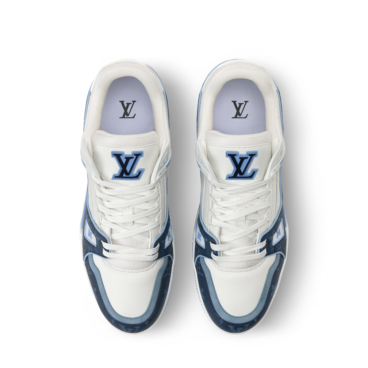 Louis Vuitton Trainer Navy Blue Monogram Leather Sneaker - product image 5