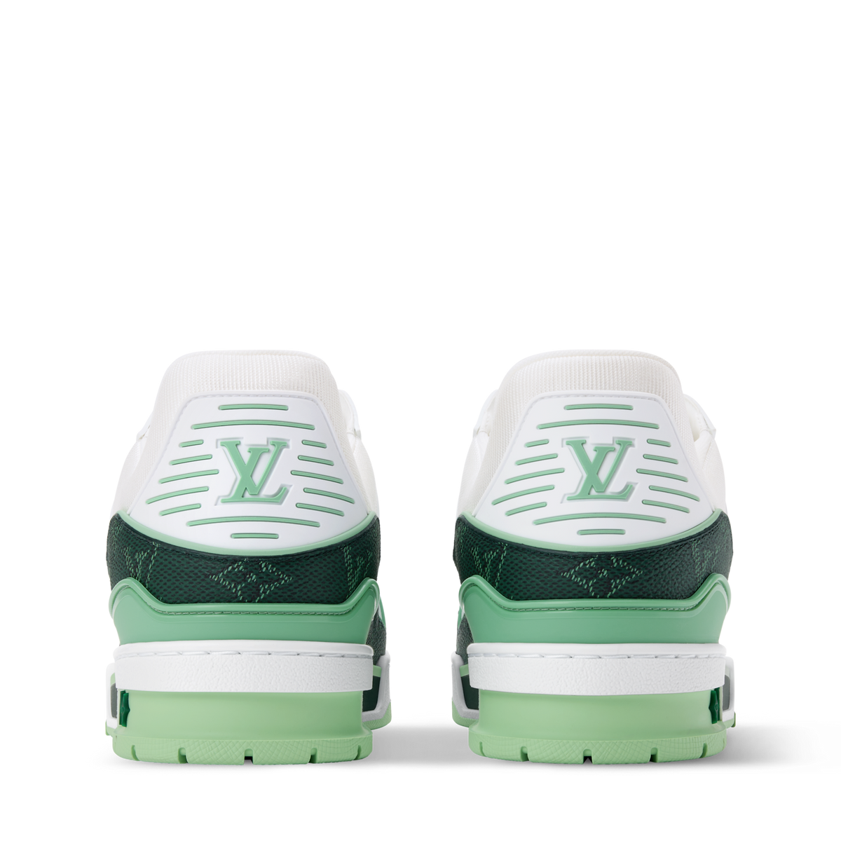 Louis Vuitton Trainer Green Monogram Leather Sneaker - product image 6