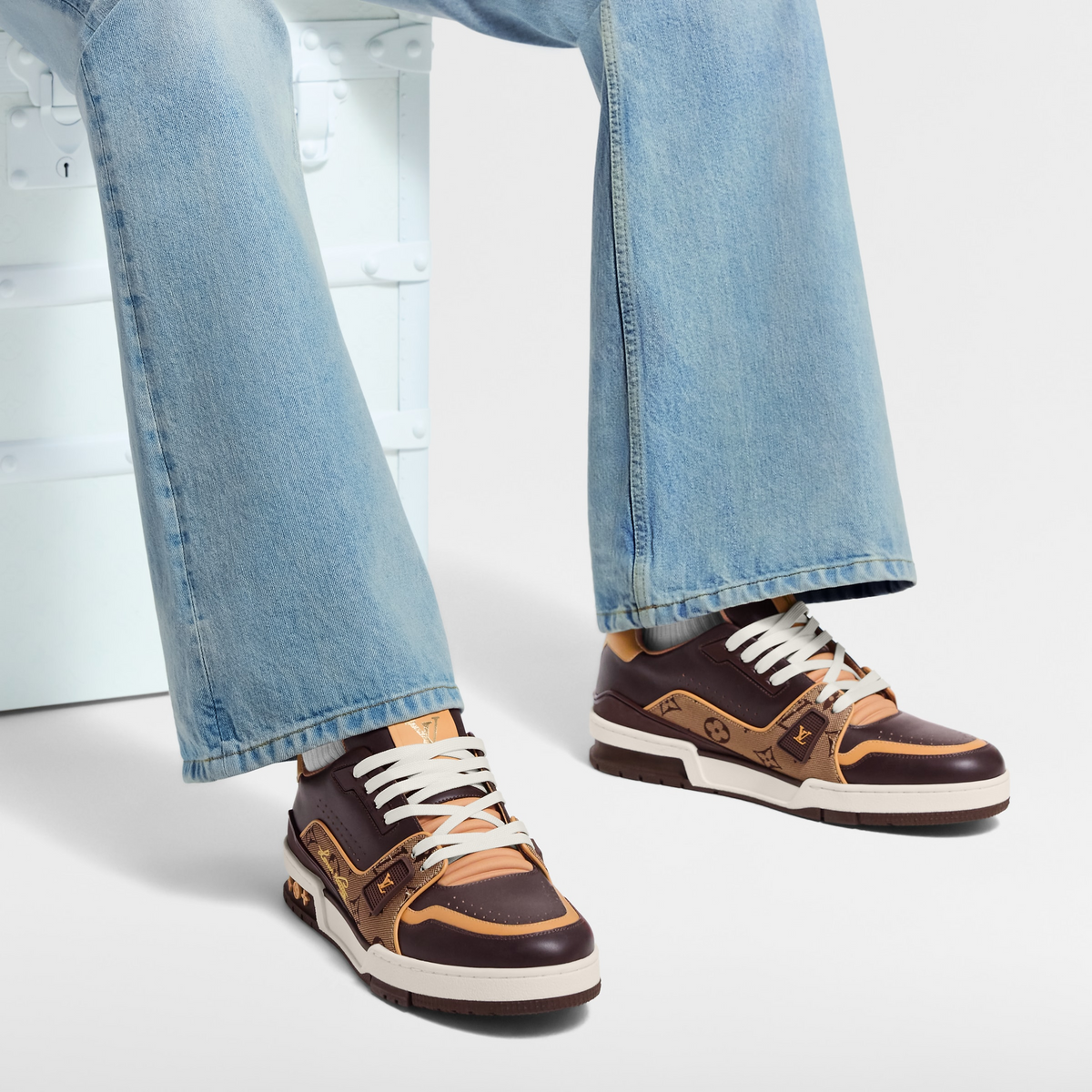 Louis Vuitton Trainer Brown Monogram Leather Sneaker - product image 6