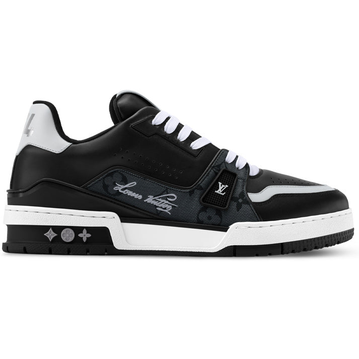 Louis Vuitton Trainer Black Monogram Leather Sneaker - product image 1