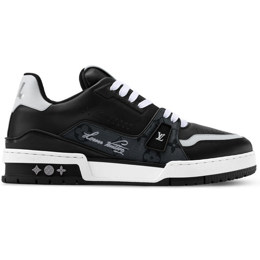 Louis Vuitton Trainer Black Monogram Leather Sneaker - product image 1