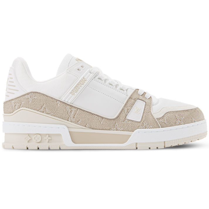 Louis Vuitton Trainer Beige Monogram Leather Sneaker - product image 1
