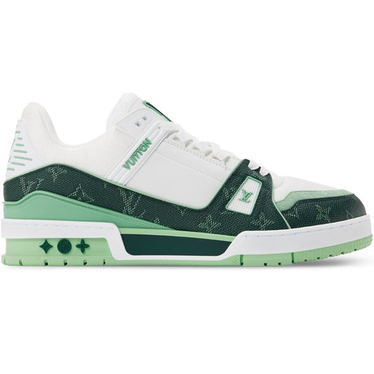 Louis Vuitton Trainer Green Monogram Leather Sneaker - product image 1