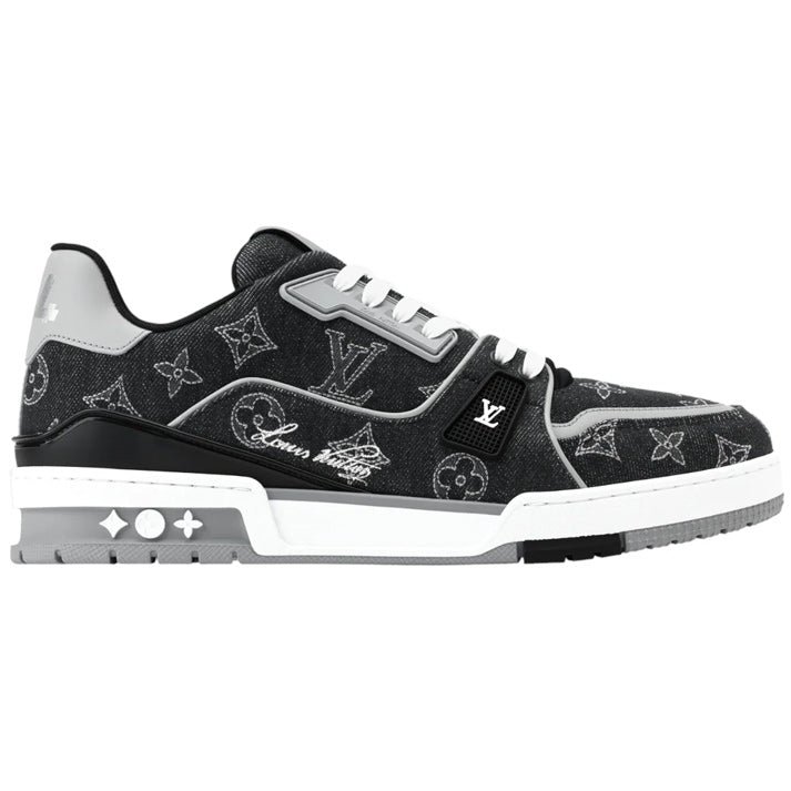 Louis Vuitton Denim & Calf Leather Black Trainer Sneakers - product image 1
