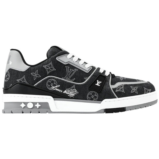 Louis Vuitton Denim & Calf Leather Black Trainer Sneakers - product image 1