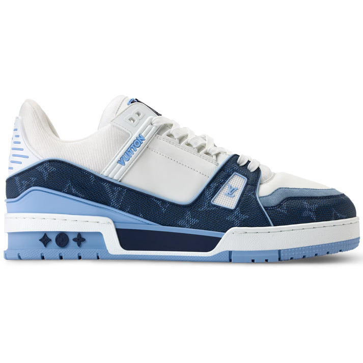 Louis Vuitton Trainer Navy Blue Monogram Leather Sneaker - product image 1