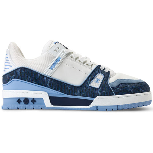 Louis Vuitton Trainer Navy Blue Monogram Leather Sneaker - product image 1