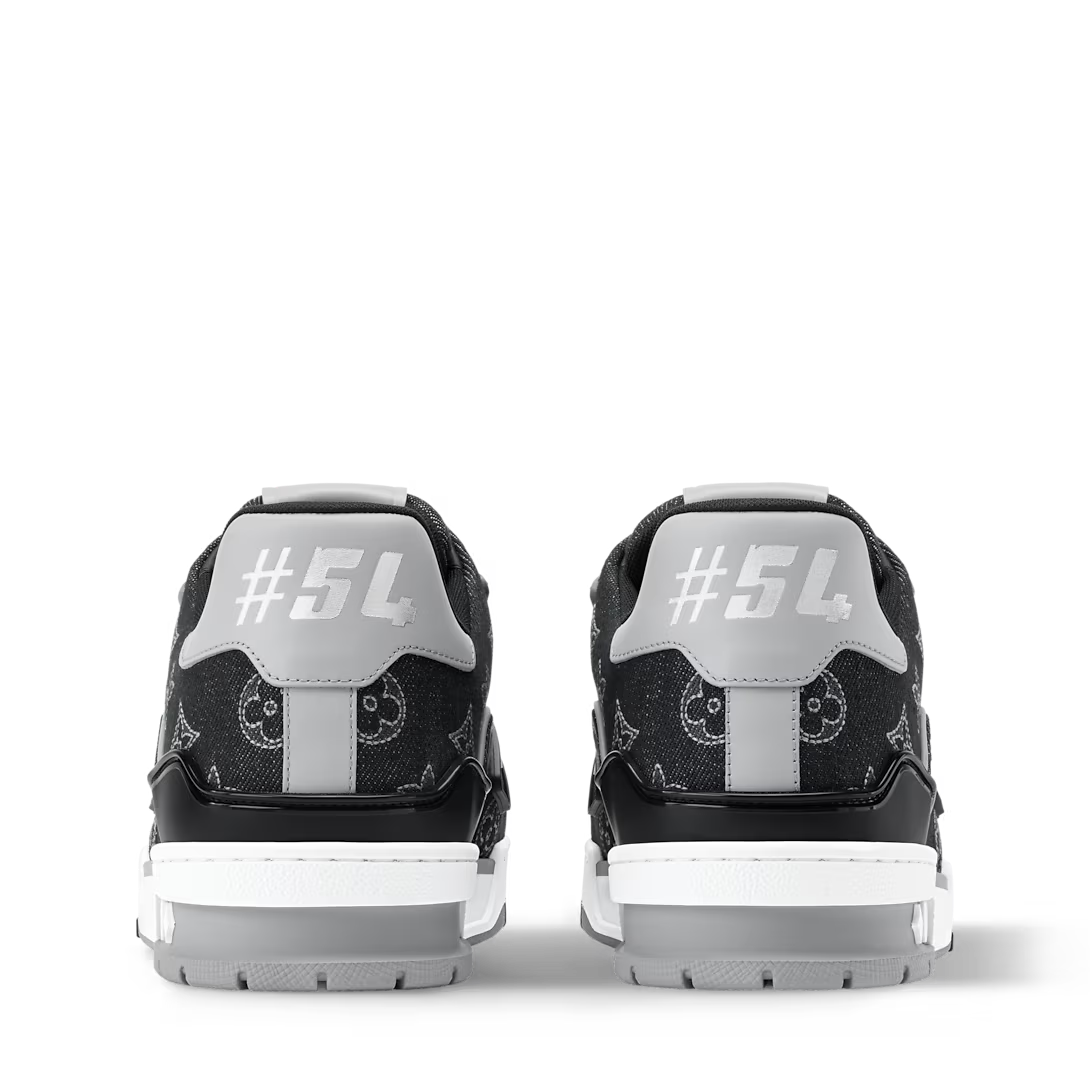Louis Vuitton Denim & Calf Leather Black Trainer Sneakers - product image 7