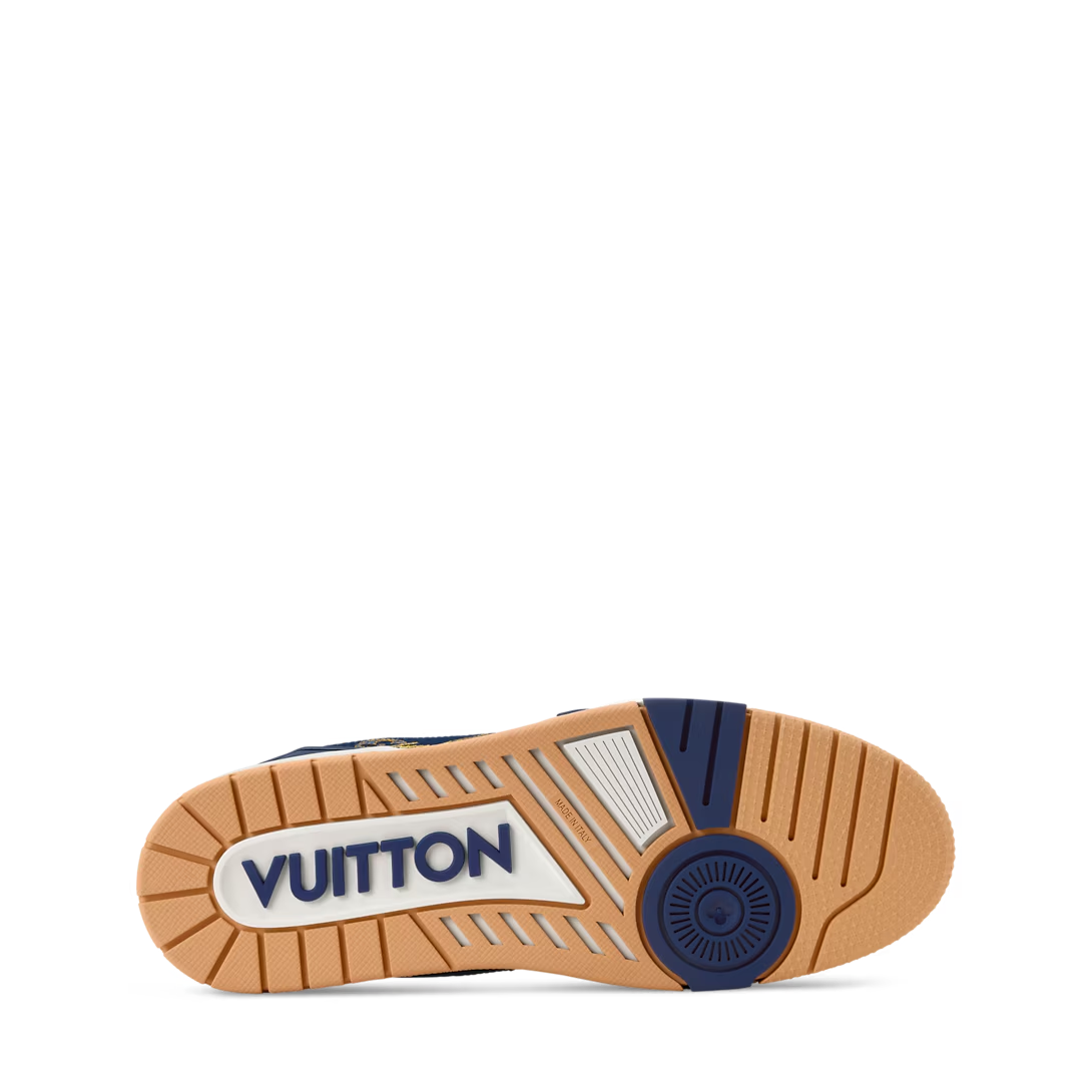 Louis Vuitton Denim & Calf Leather Blue Trainer Sneakers - product image 7