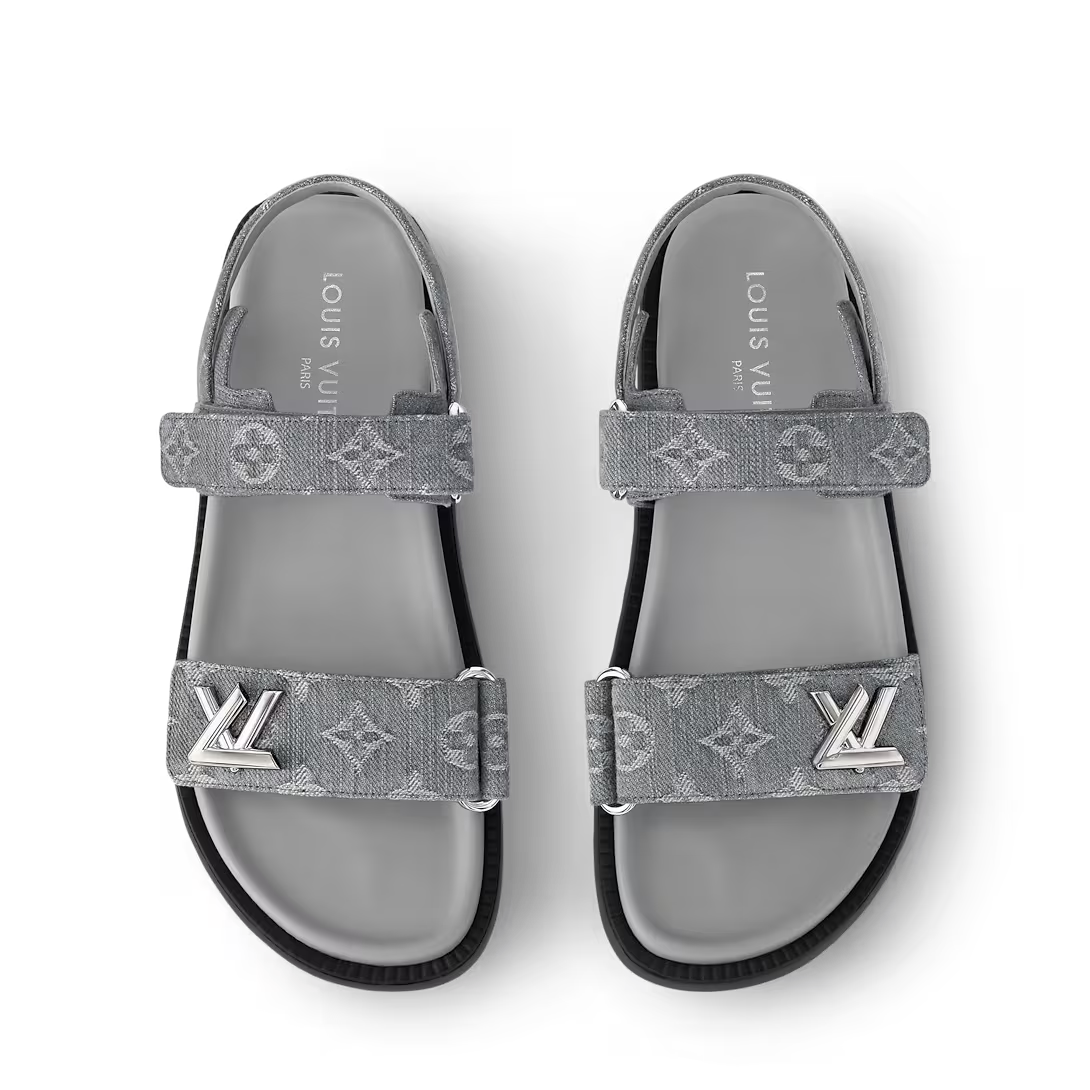 Louis Vuitton Sunset Flat Comfort Sandals 'Gray' - product image 3