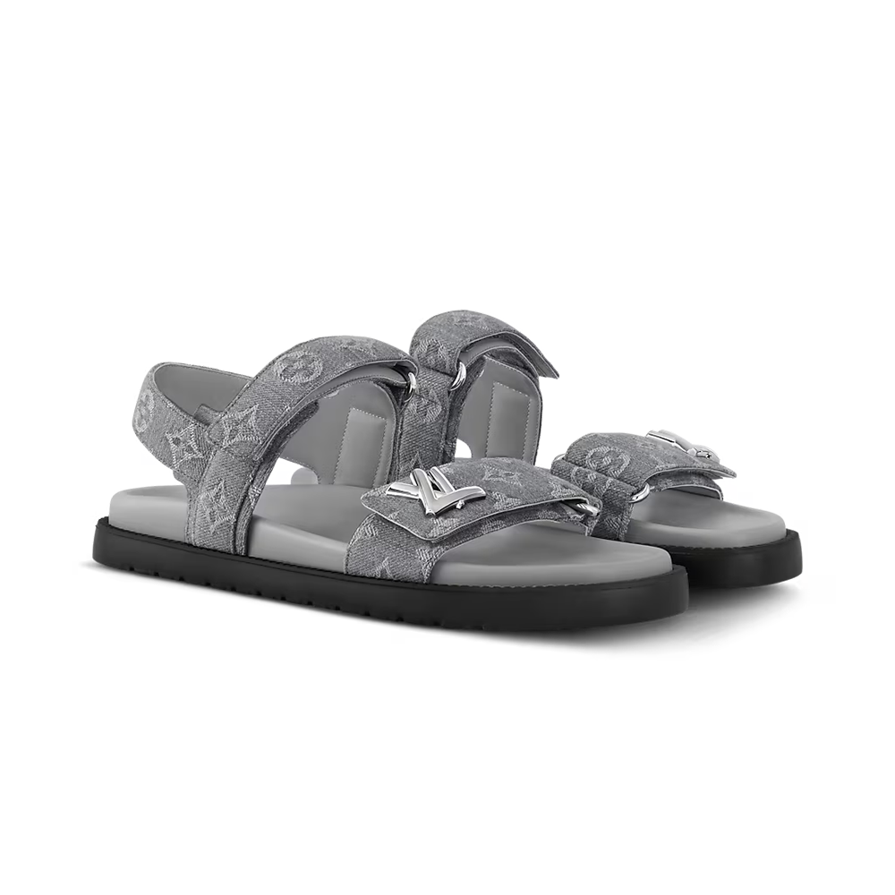 Louis Vuitton Sunset Flat Comfort Sandals 'Gray' - product image 2
