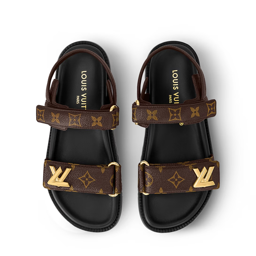 Louis Vuitton Sunset Flat Comfort Sandals 'Cocoa Brown' - product image 3