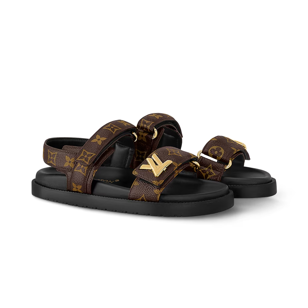 Louis Vuitton Sunset Flat Comfort Sandals 'Cocoa Brown' - product image 2