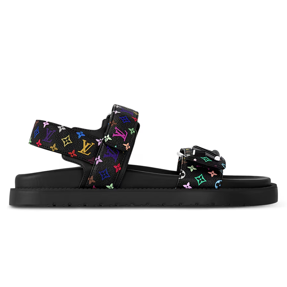 Louis Vuitton x TM LV Sunset Flat Comfort Sandal Black Multicolored - product image 1