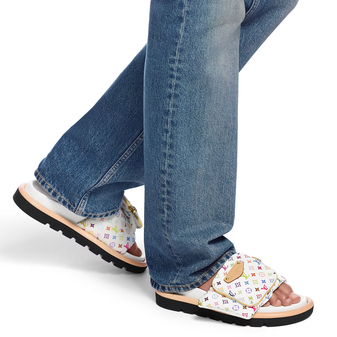 Louis Vuitton Pool Pillow Flat Comfort Mule x "Takashi Murakami" White Multicolor - product image 5