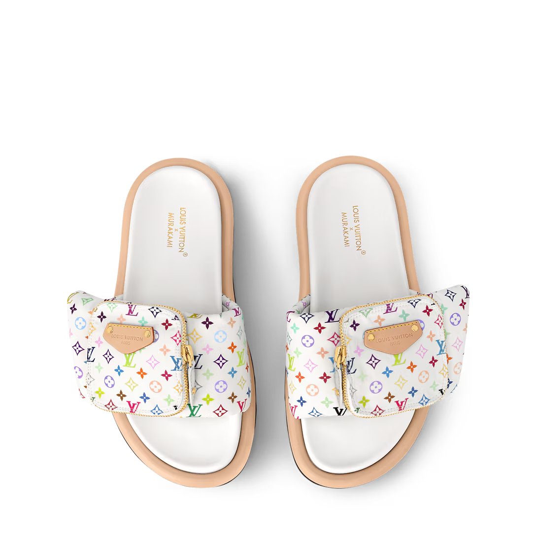 Louis Vuitton Pool Pillow Flat Comfort Mule x "Takashi Murakami" White Multicolor - product image 4
