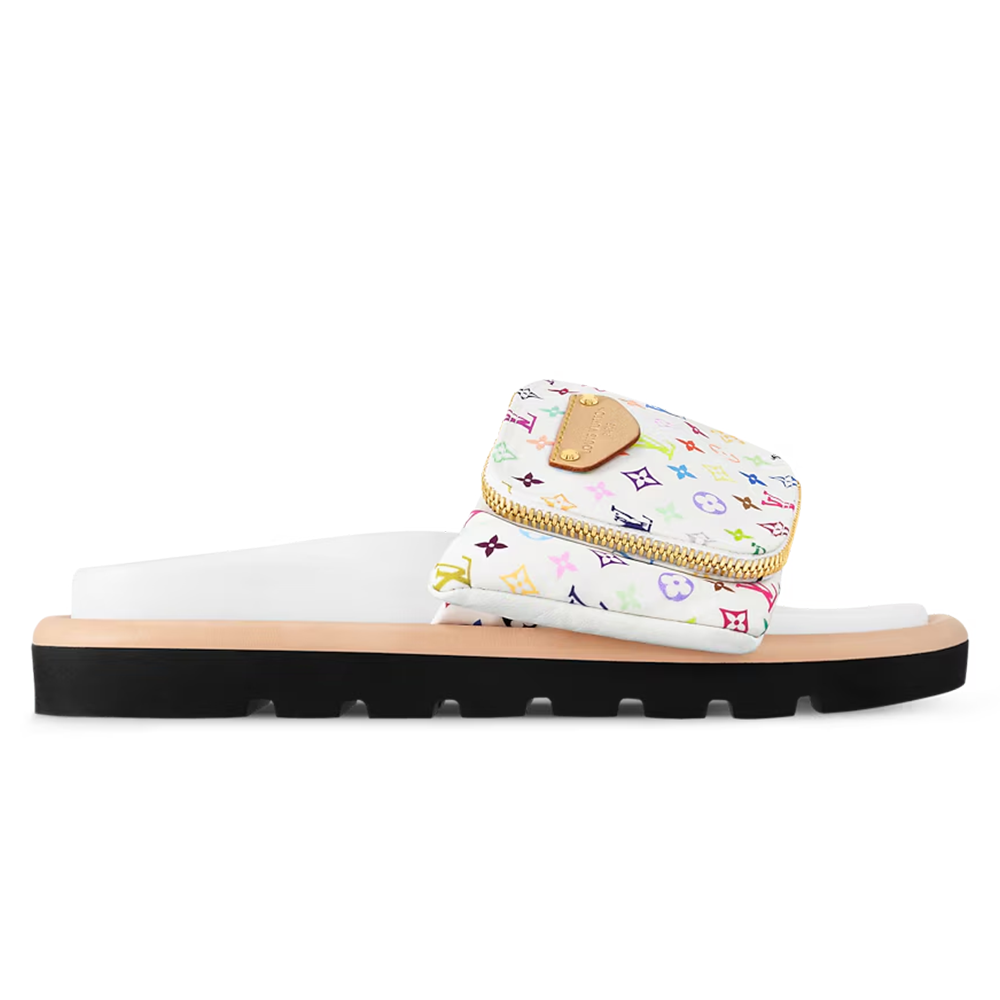 Louis Vuitton Pool Pillow Flat Comfort Mule x "Takashi Murakami" White Multicolor - product image 1