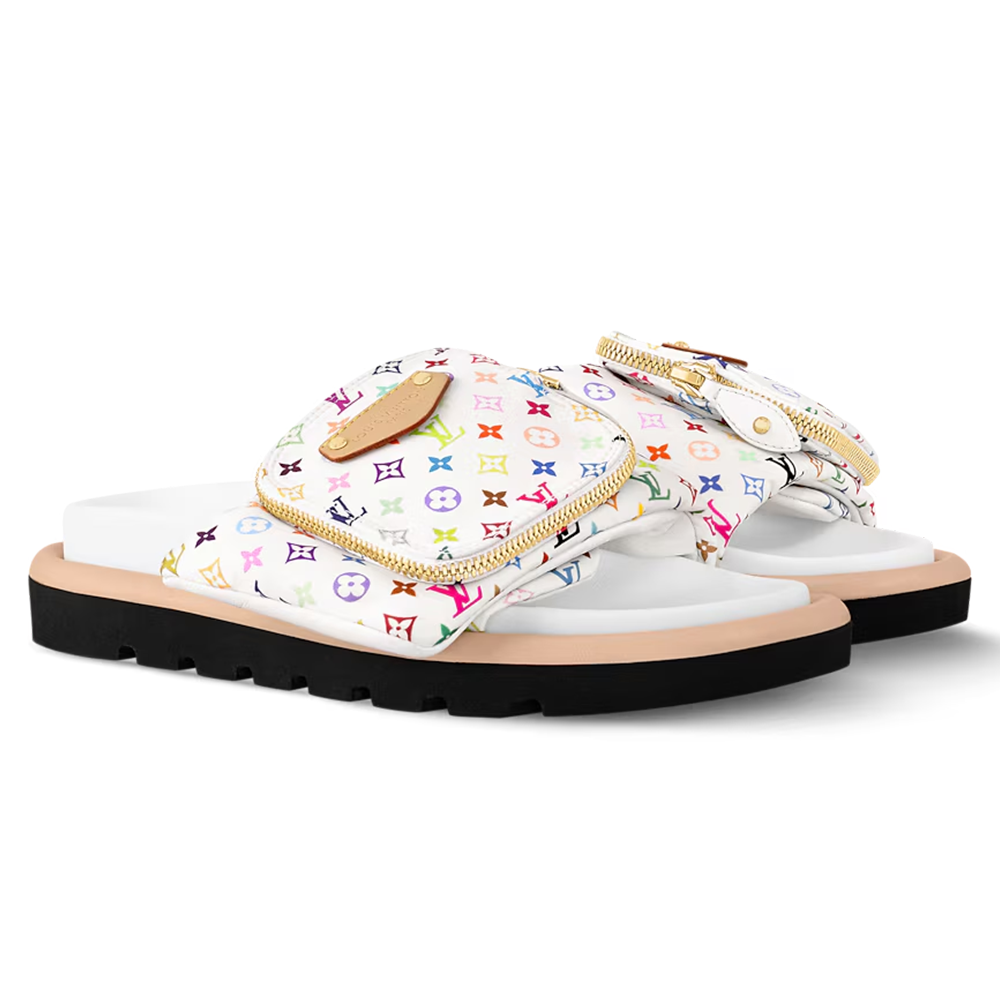 Louis Vuitton Pool Pillow Flat Comfort Mule x "Takashi Murakami" White Multicolor - product image 2
