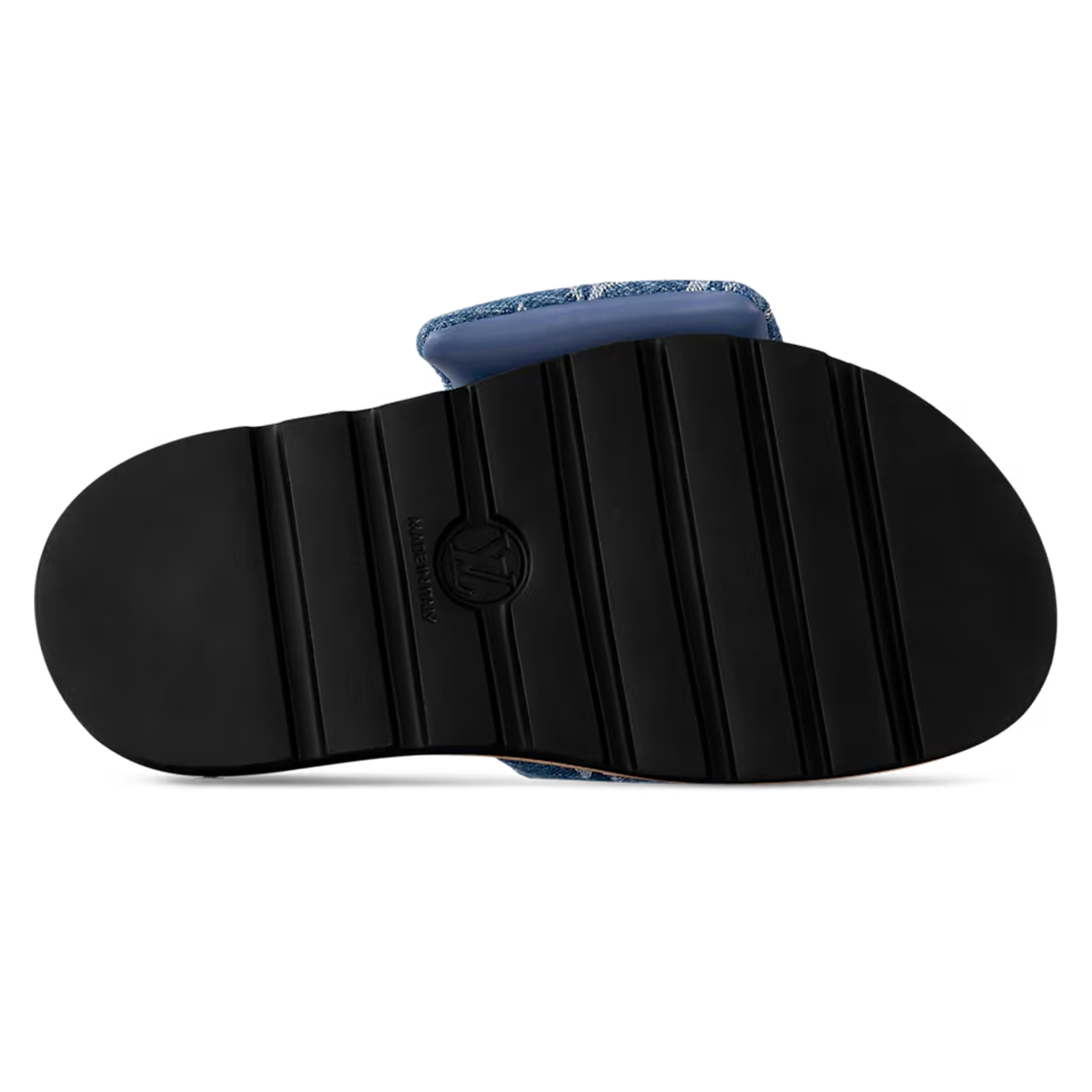 Louis Vuitton Pool Pillow Flat Comfort Mule Blue Denim - product image 3