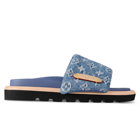 Louis Vuitton Pool Pillow Flat Comfort Mule Blue Denim - product image 1