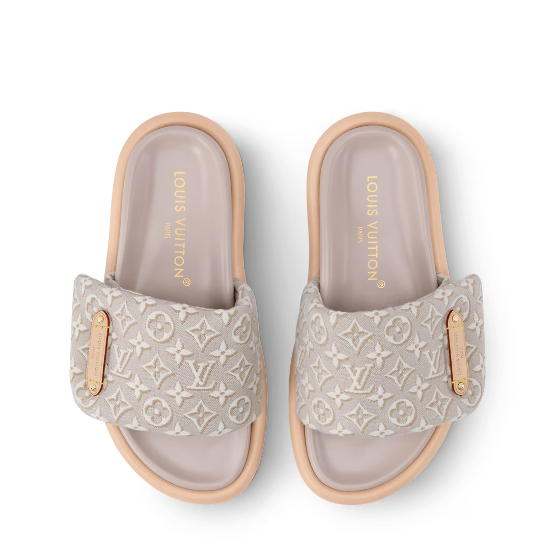Louis Vuitton Pool Pillow Flat Comfort Mule Beige Jacquard - product image 3