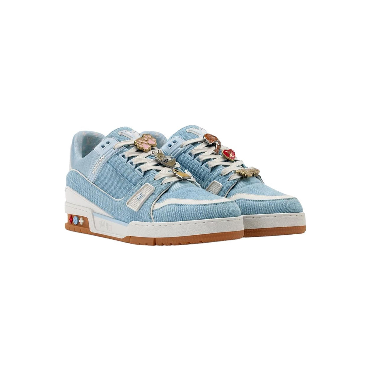 Louis Vuitton Trainer Denim Sneakers – Qixi Limited Edition – Blue - view 3