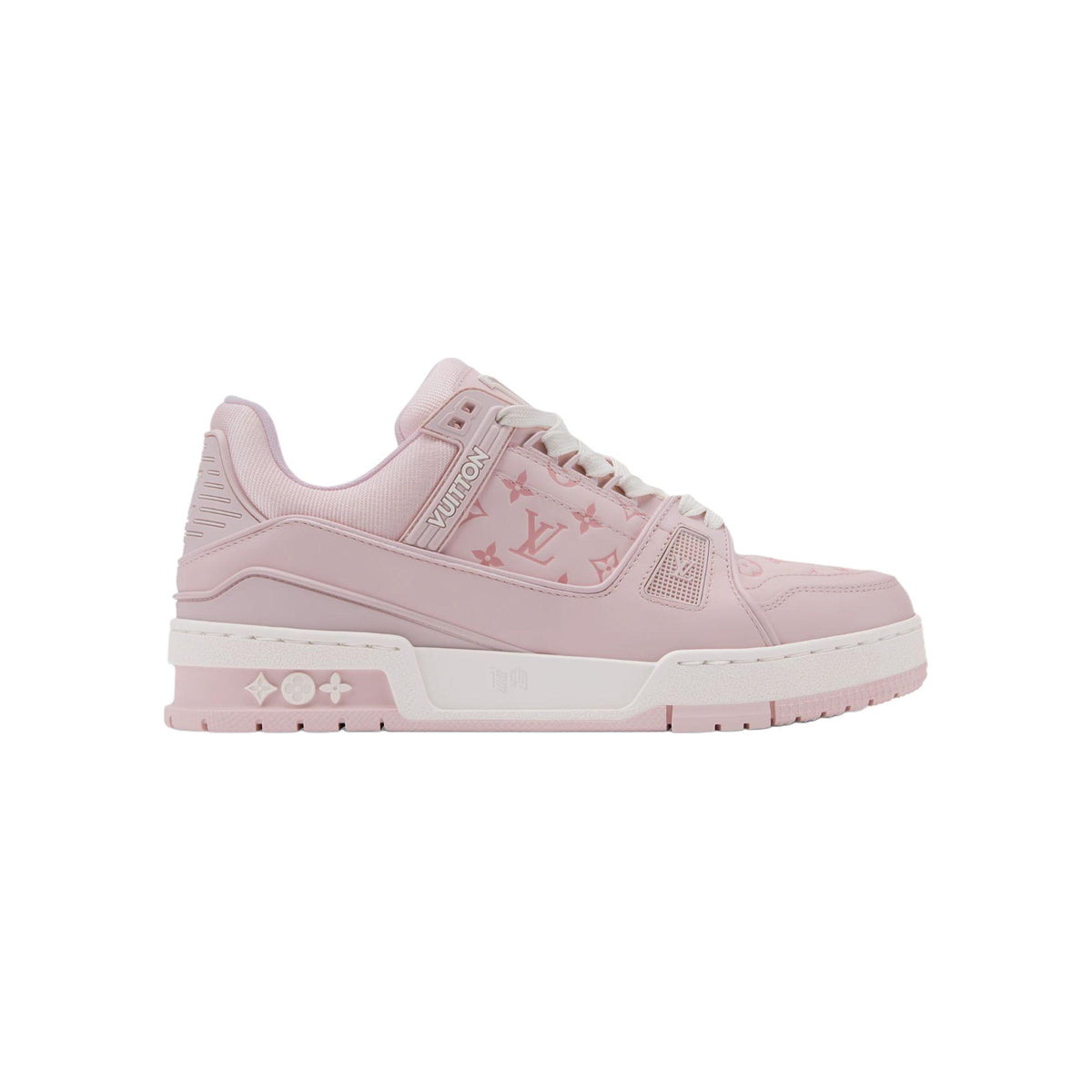Louis Vuitton Trainer Leather Sneakers – Low-Top Lace-Up Silhouette – Pink - view 2
