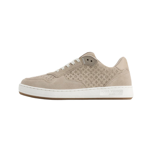 Louis Vuitton Stadium Suede Leather Sneakers – Low-Top Lace-Up Silhouette – Light Taupe - view 1