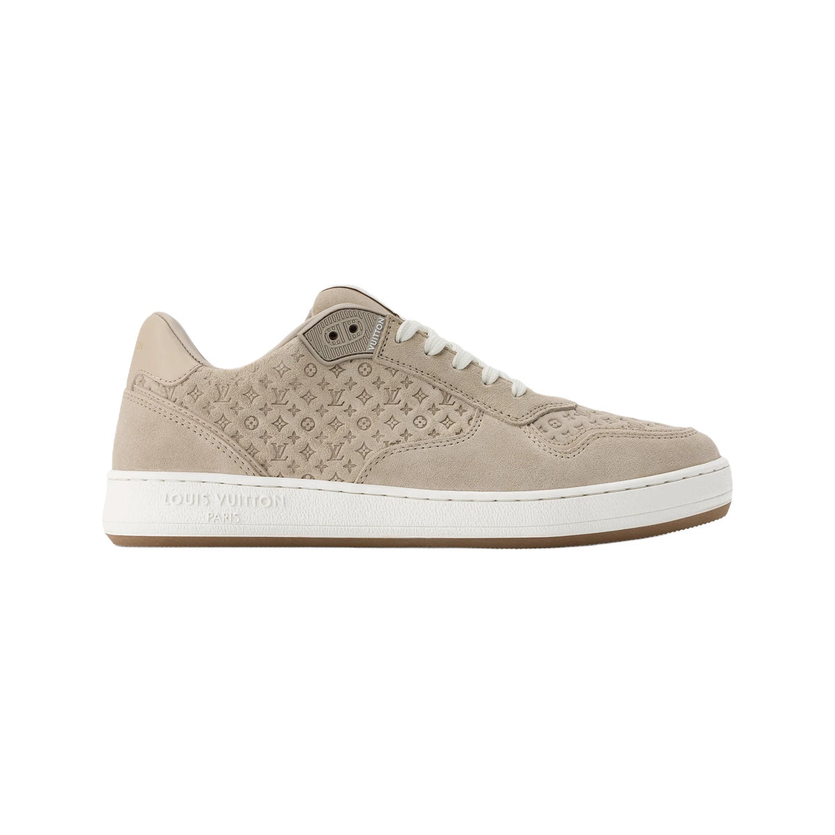 Louis Vuitton Stadium Suede Leather Sneakers – Low-Top Lace-Up Silhouette – Light Taupe - view 2