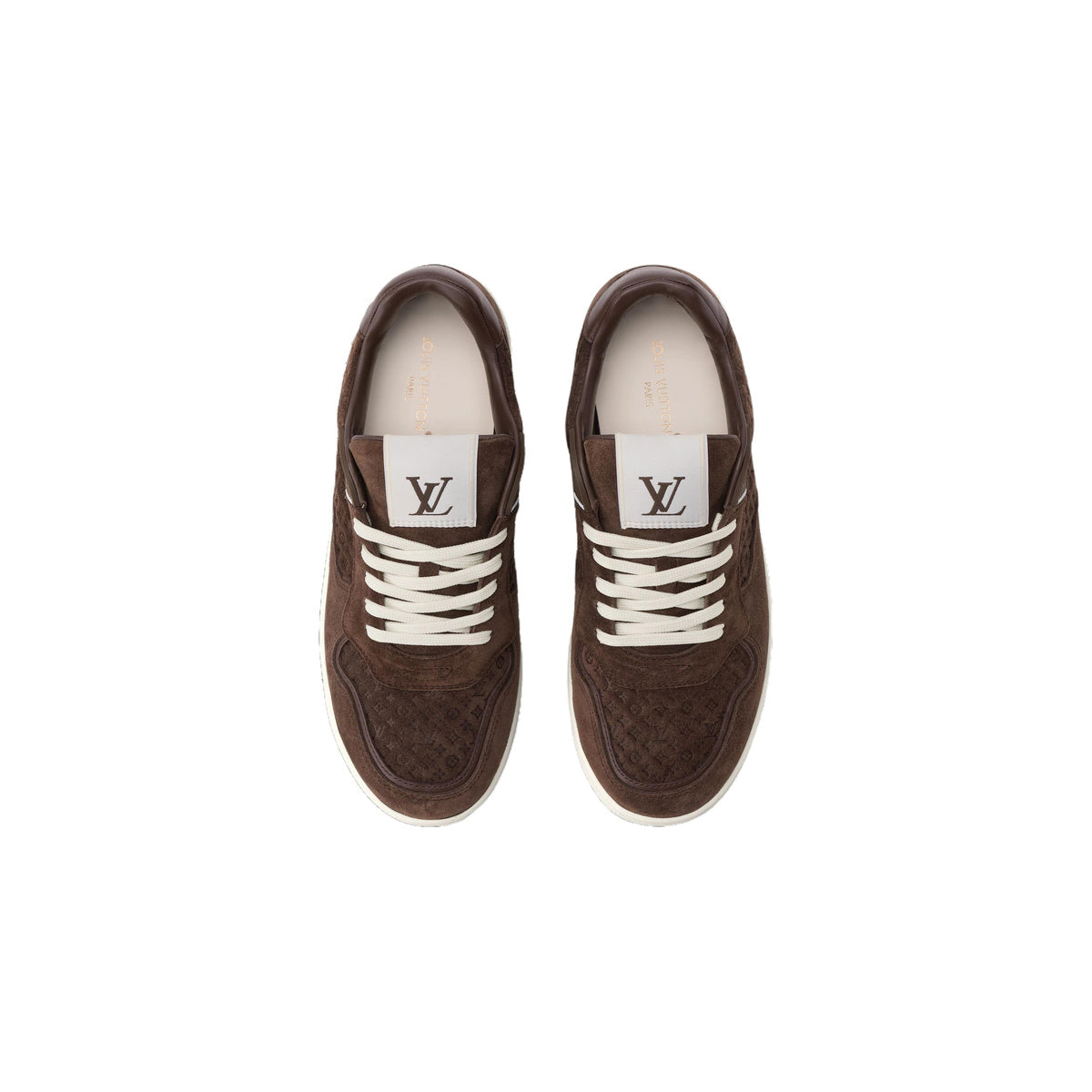 Louis Vuitton Stadium Leather Sneakers – Low-Top Lace-Up Silhouette – Chestnut Brown - view 4