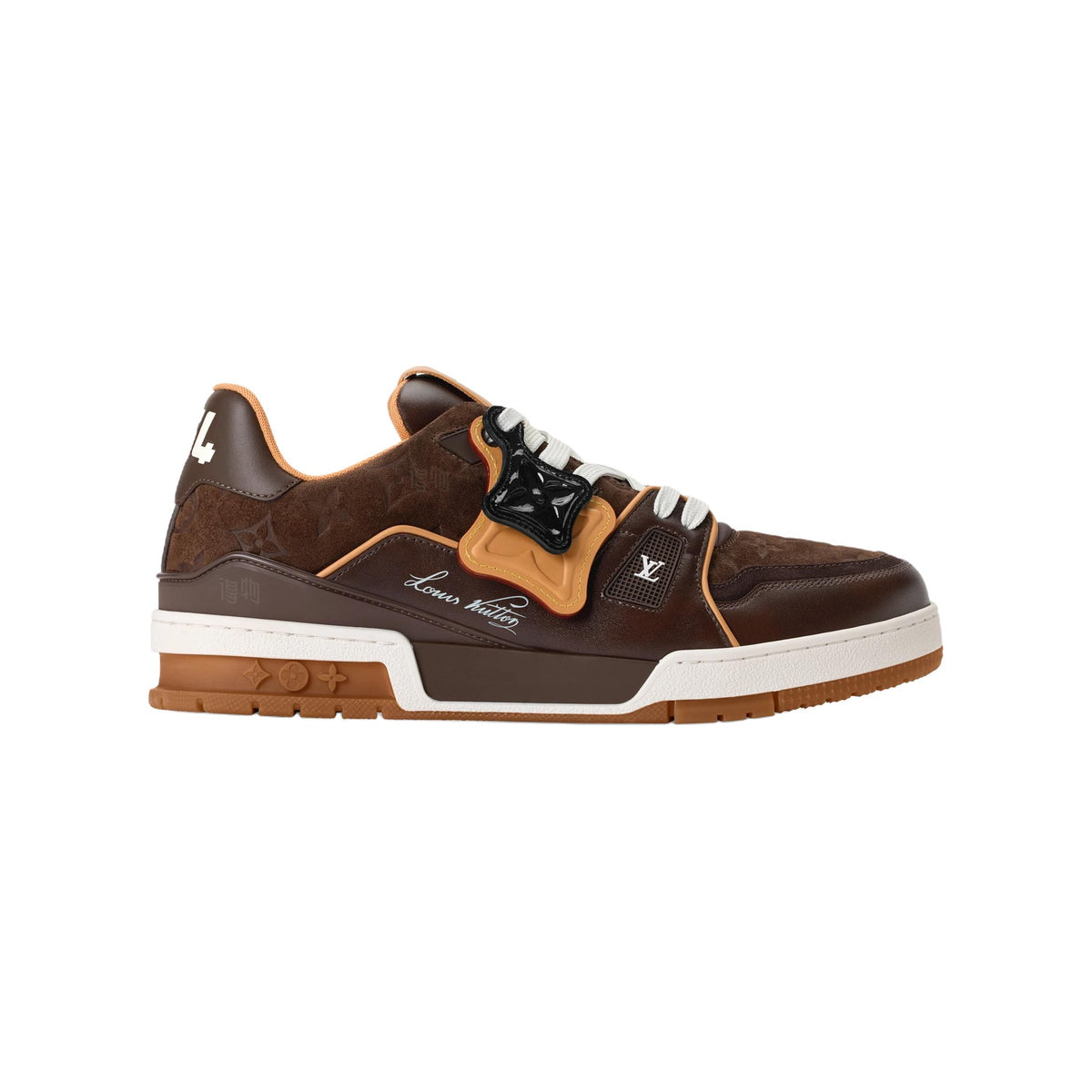 Louis Vuitton Trainer Suede Leather Sneakers – Low-Top Lace-Up Silhouette – Chestnut Brown - view 2