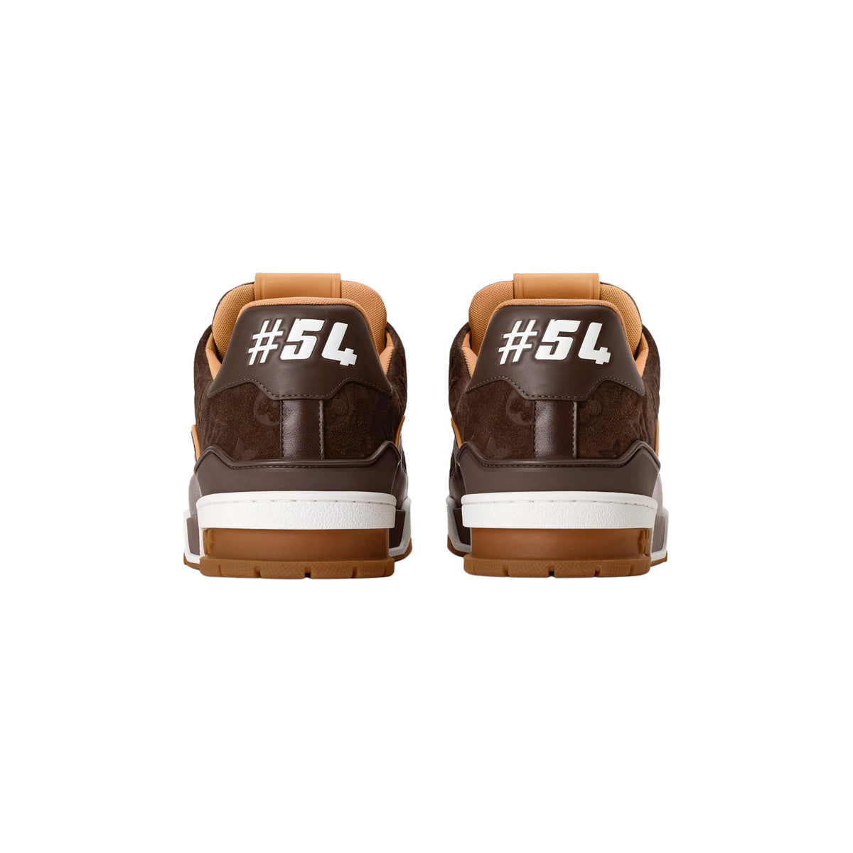 Louis Vuitton Trainer Suede Leather Sneakers – Low-Top Lace-Up Silhouette – Chestnut Brown - view 5