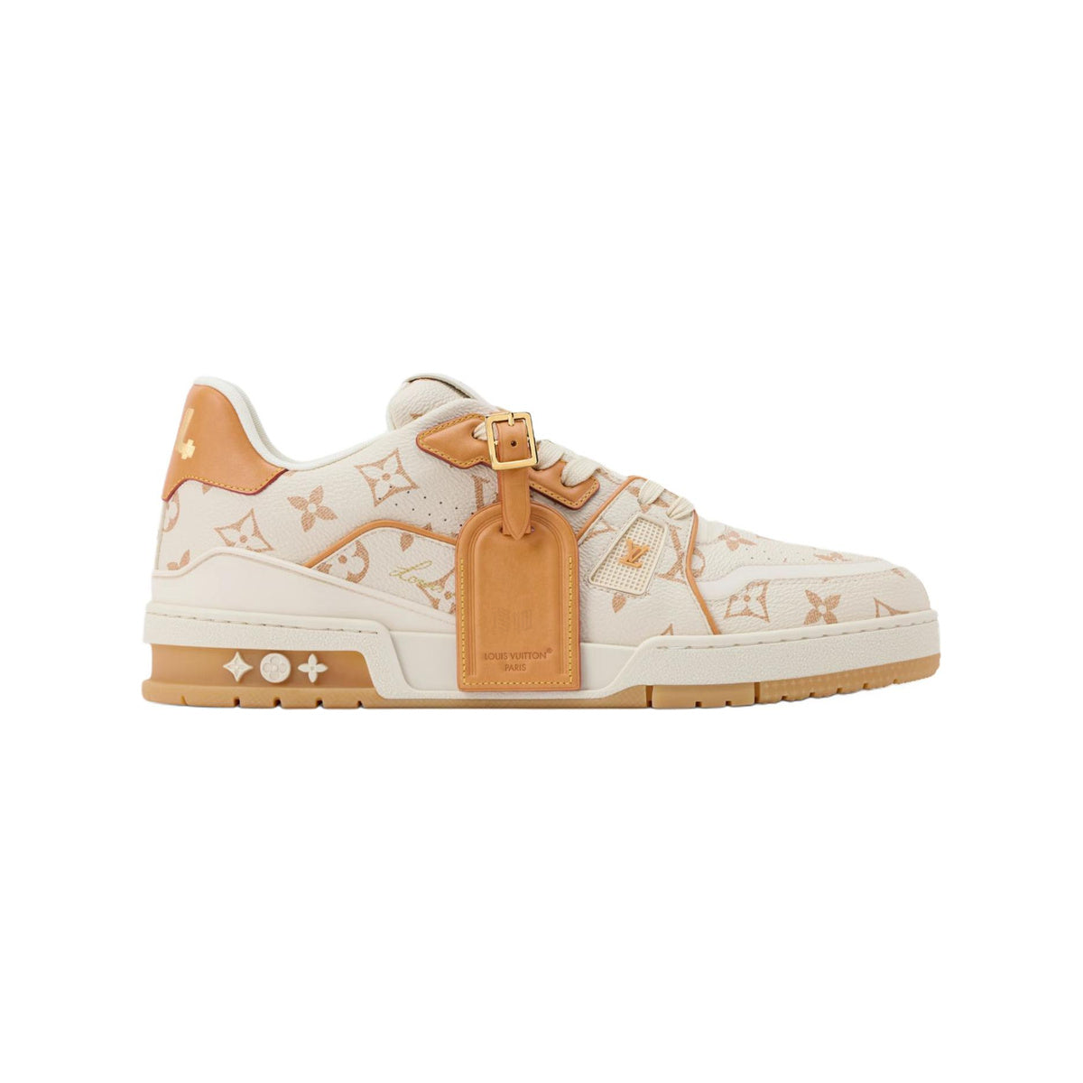 Louis Vuitton Trainer Leather Sneakers – Low-Top Lace-Up Silhouette – Dune Beige - view 2