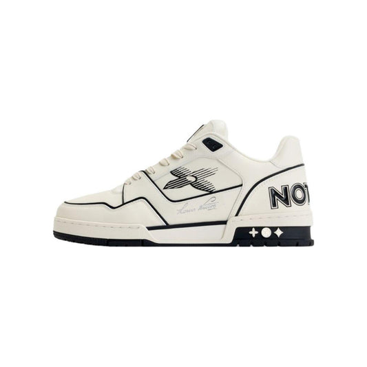 Louis Vuitton Trainer Leather Sneakers – Low-Top Lace-Up Silhouette – Black and White - view 1