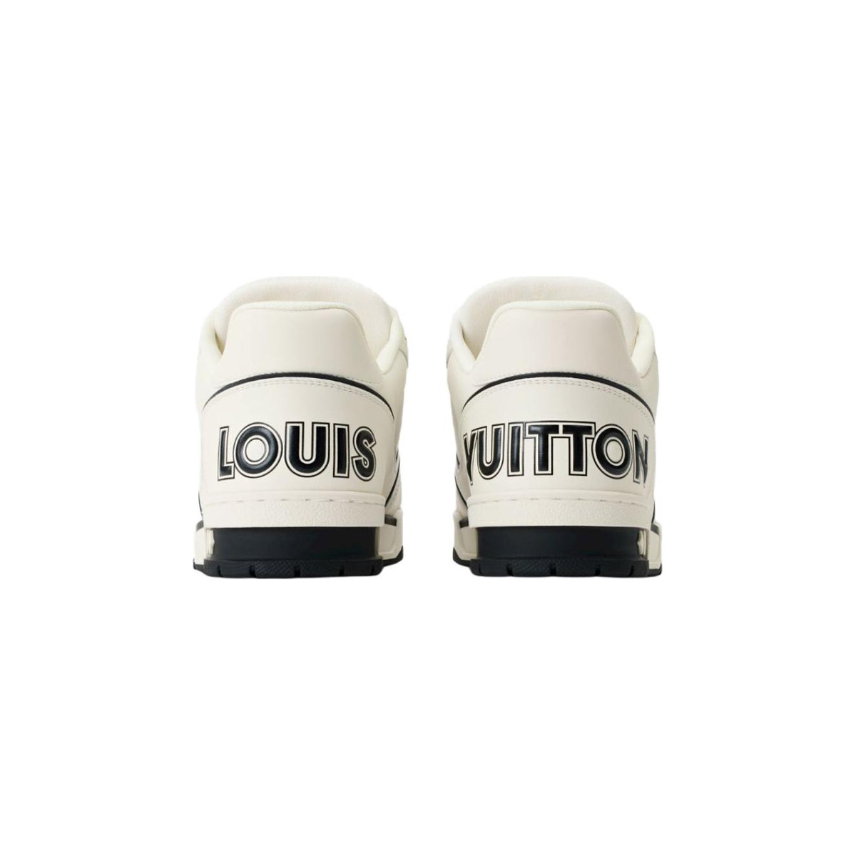 Louis Vuitton Trainer Leather Sneakers – Low-Top Lace-Up Silhouette – Black and White - view 5